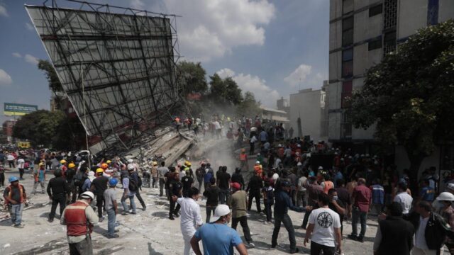Πλάνα από τον δολοφονικό σεισμό στο Μεξικό