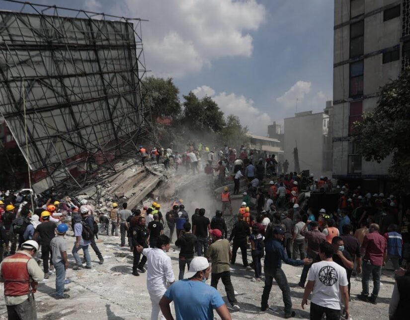 Πλάνα από τον δολοφονικό σεισμό στο Μεξικό