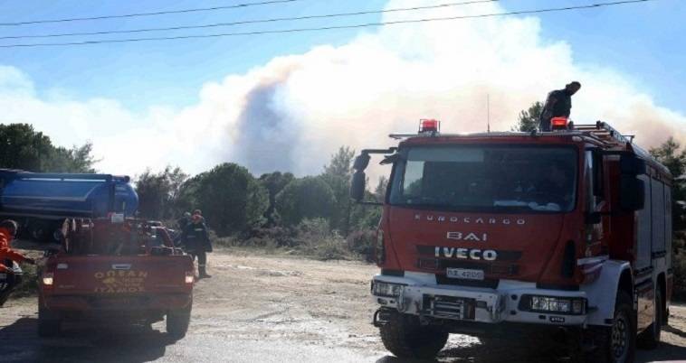 Πυρκαγιά – Χαλκιδική: Καλύτερη η εικόνα, έπεσε ο άνεμος
