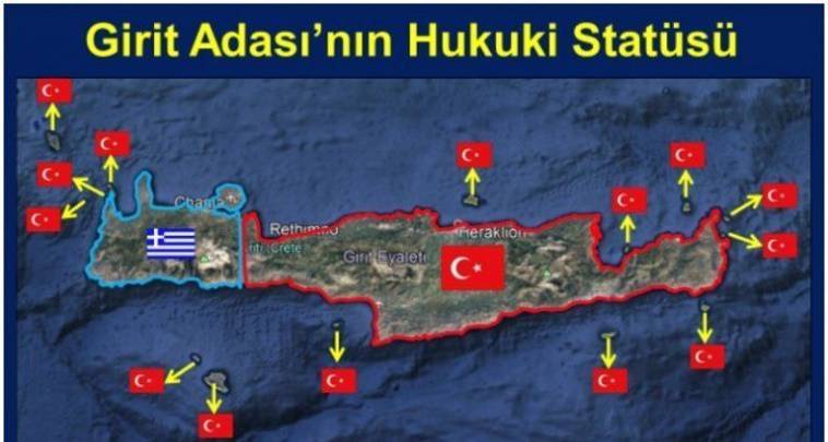 Ξεσάλωσαν οι Τούρκοι, θεωρούν τουρκικά τα τρία τέταρτα της Κρήτης