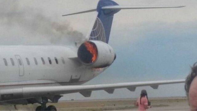 Ηράκλειο: Στις φλόγες κινητήρας αεροσκάφους στο “Ν. Καζαντζάκης”