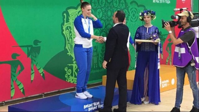 Αργυρό μετάλλιο για την Κορακάκη στους ευρωπαϊκούς του Μινσκ