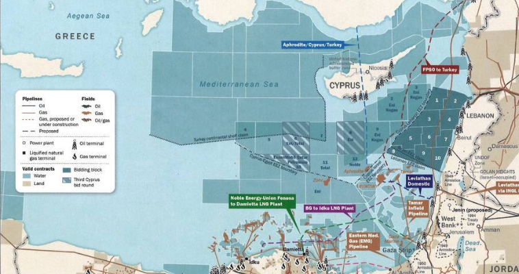 Αποκαλυπτικός επίσημος χάρτης των ΗΠΑ για το αέριο στην Αν. Μεσόγειο, Κώστας Βενιζέλος