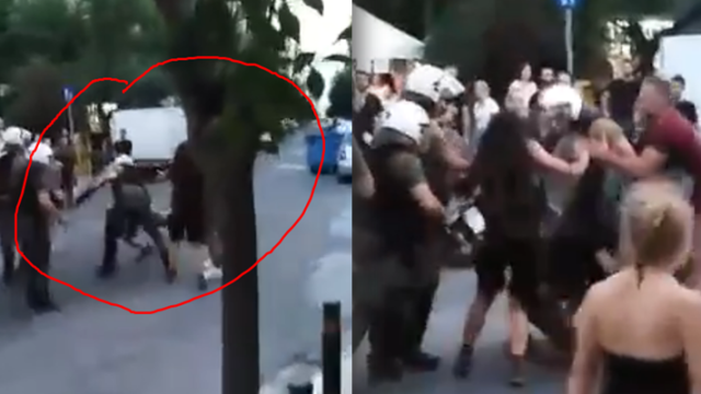 Φασιστική επίθεση της αστυνομίας στο Κουκάκι - Έξαλλοι οι τουρκίστες