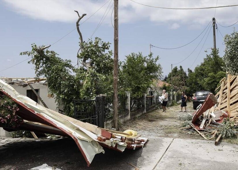 Καταγράφηκαν οι ζημιές από τη φονική καταιγίδα στη Χαλκιδική