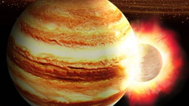 Πλανήτης πιο μεγάλος απ’ τη Γη, συγκρούστηκε πιθανότατα, κάποτε, με τον Δία