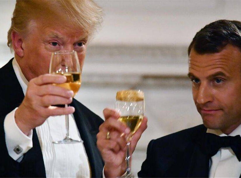 Με απειλές για τα γαλλικά κρασιά ξεκίνησε για τη Γαλλία ο Τραμπ