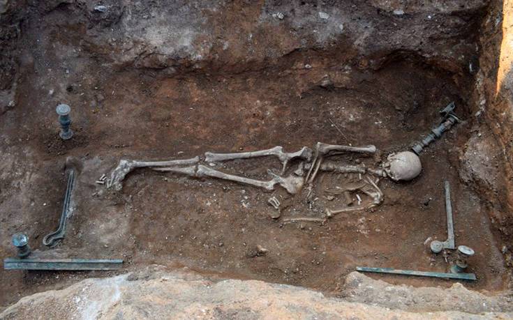 Ανακαλύφθηκε σπάνια νεκρική κλίνη στην Κοζάνη