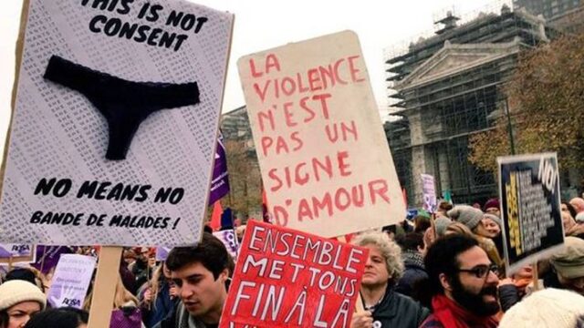 Διαδηλώνουν, οι Βέλγοι ενάντια στην βία κατά των γυναικών