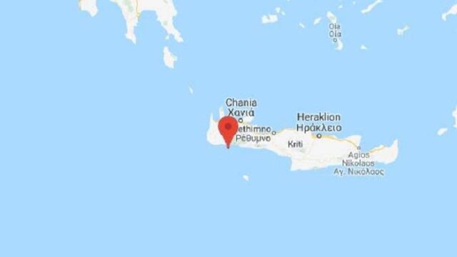 Σεισμός 4,6 βαθμών νοτιοδυτικά των Σφακίων της Κρήτης