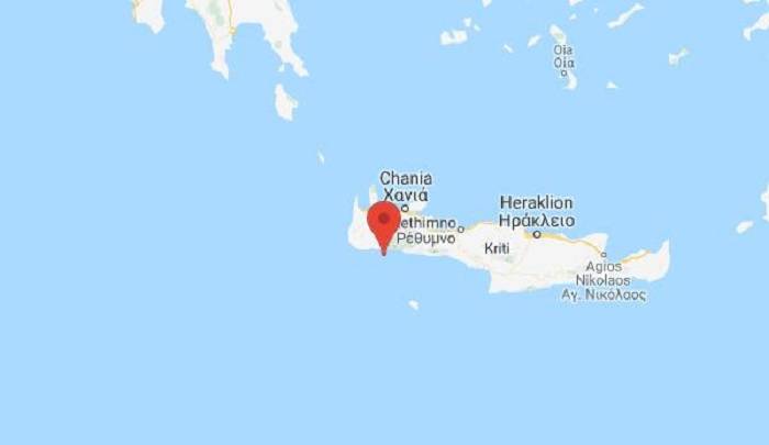 Σεισμός 4,6 βαθμών νοτιοδυτικά των Σφακίων της Κρήτης