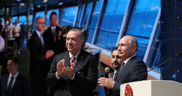 Πούτιν και Ερντογάν εγκαινίασαν τον αγωγό Turkish Stream