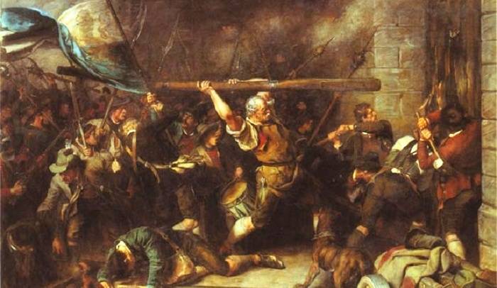 Η σφαγή των Βαυαρών επαναστατών τα Χριστούγεννα 1705, Παντελής Καρύκας