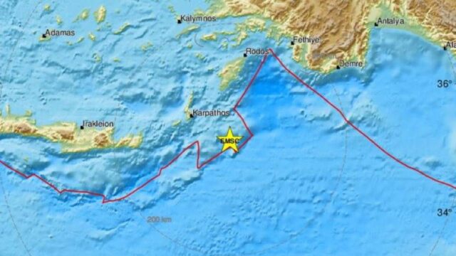 Ισχυρός σεισμός 5,1 βαθμών ταρακούνησε την Κάρπαθο