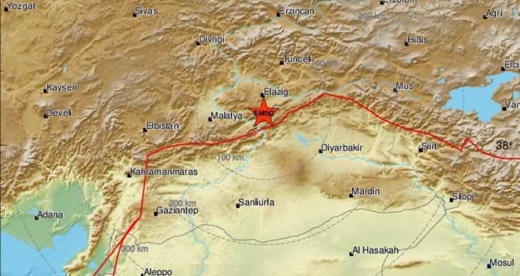 Σεισμός στο Ελαζίγ της Τουρκίας