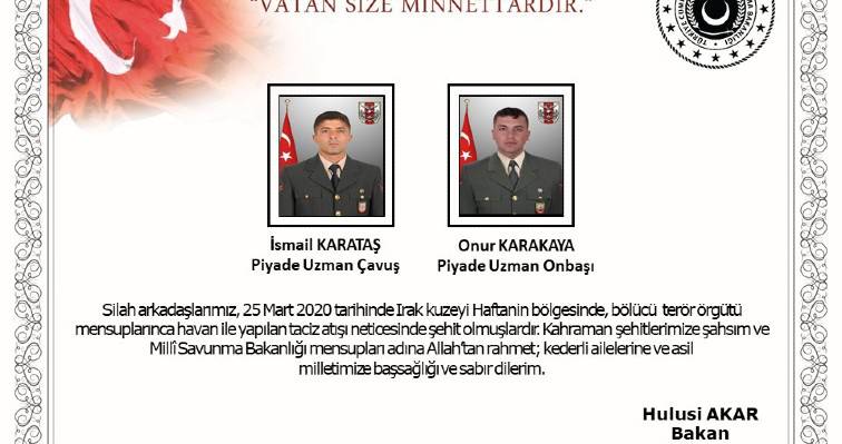Δύο Τούρκοι νεκροί από πυρά του ΡΚΚ