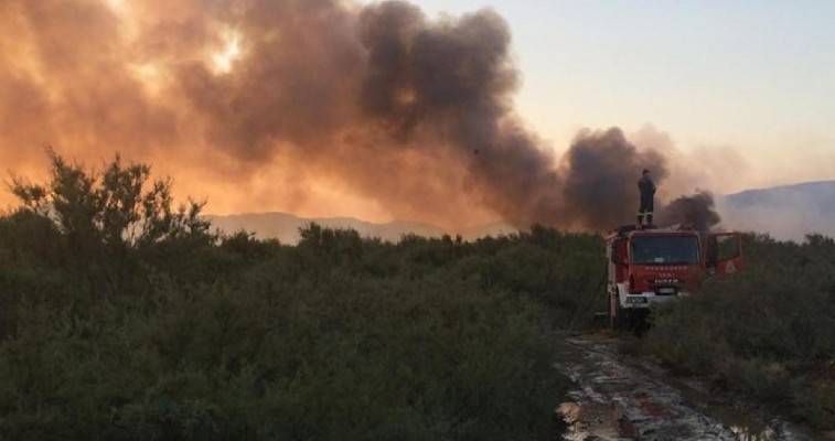 Πυρκαγιά σε εξέλιξη στην Κρήτη