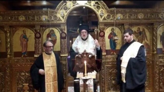 Ο Αρχιεπίσκοπος Αμερικής Ελπιδοφόρος προσεύχεται για τους ασθενείς και τα θύματα του κορονοϊού