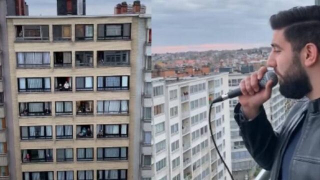 Αρμένιος τραγουδιστής τραγουδάει… Νίκο Βέρτη… στις Βρυξέλλες για τους γείτονες του σε απομόνωση (βίντεο)