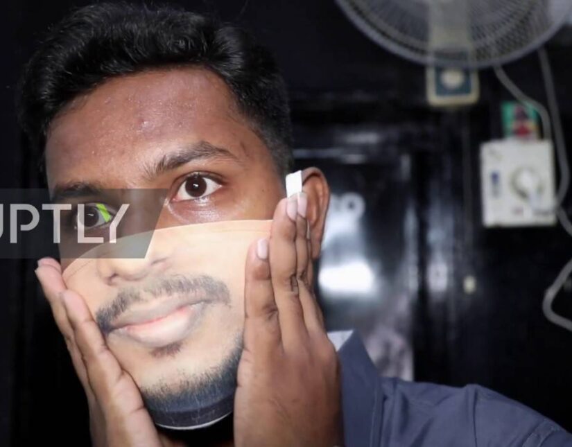 Νέα μόδα στην Ινδία οι εκτυπωμένες μάσκες προστασίας προσώπου