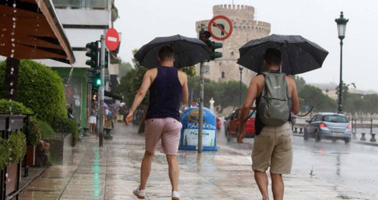 Θεσσαλονίκη: Ισχυρή βροχόπτωση