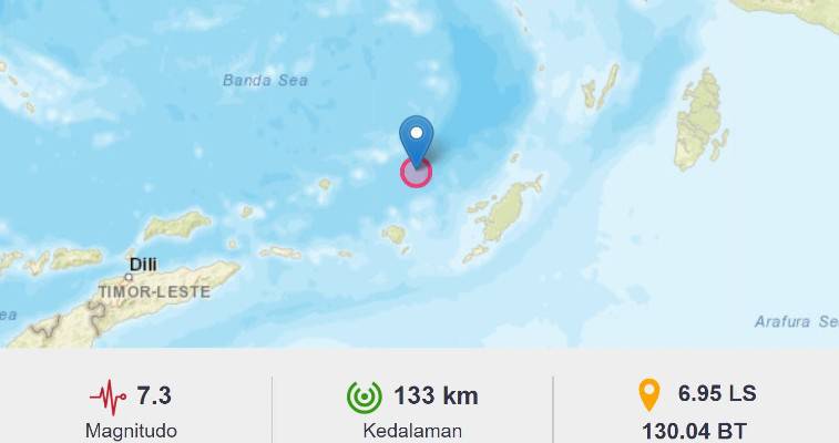 Σεισμός 6,9 βαθμών στην Ινδονησία