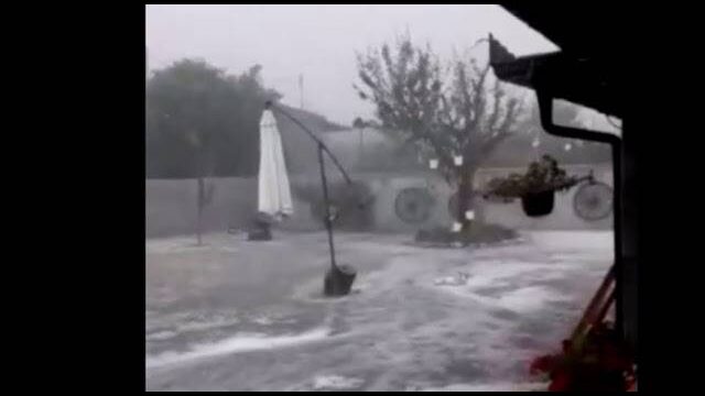 Το έστρωσε το χαλάζι στην Πτολεμαΐδα