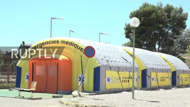 Το πρώτο υπαίθριο νοσοκομείο μετά το lockdown,  στην Καταλανία
