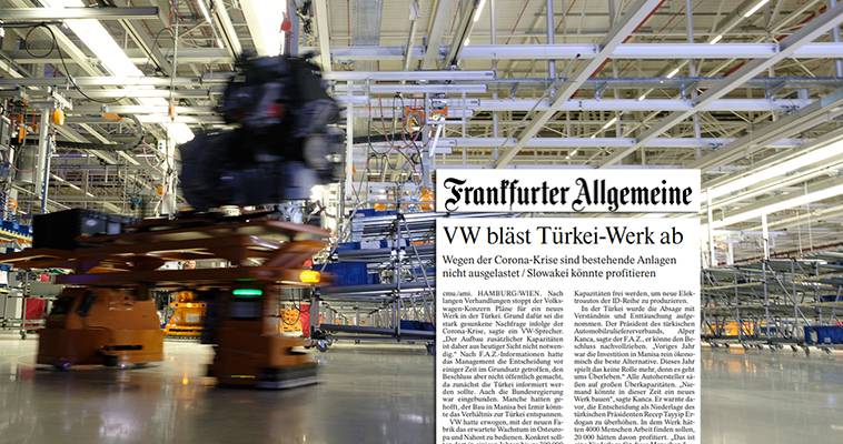 Πλήγμα για την Τουρκία η ακύρωση της κατασκευής του εργοστασίου της VW