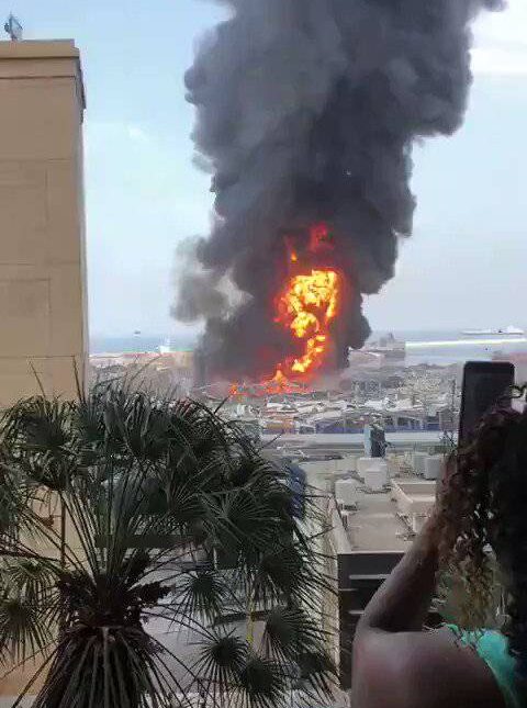 Νέα πυρκαγιά στο λιμάνι της Βηρυτού!