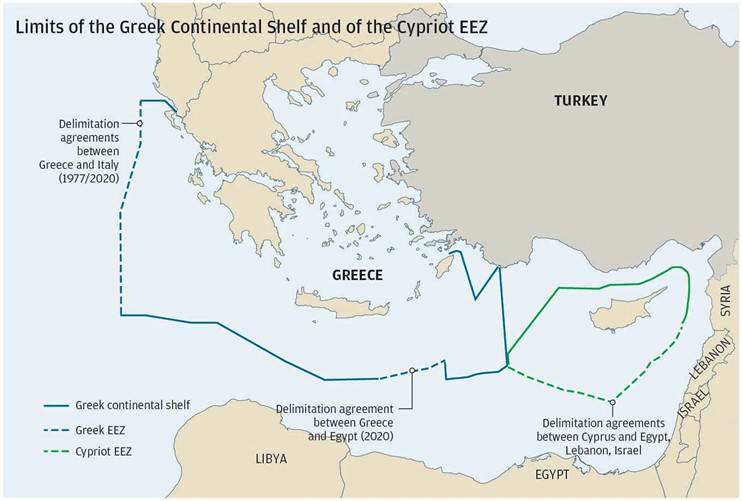 The Ordeal of the Greek EEZ - Energy News - Institute of Energy of South  East Europe
