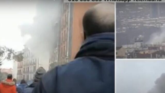 Ισχυρή έκρηξη στην Μαδρίτη (live video)