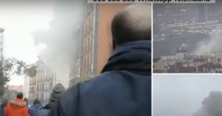 Ισχυρή έκρηξη στην Μαδρίτη (live video)