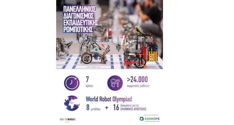Πανελλήνιος Διαγωνισμός Εκπαιδευτικής Ρομποτικής 2021με στρατηγικό συνεργάτη την COSMOTE