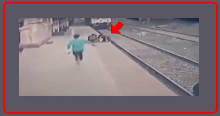 Πως σώθηκε παιδί που έπεσε σε σιδηροδρομικές ράγες