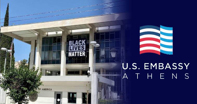 Γιατί ανάρτησε πανό Black Lives Matter η αμερικανική πρεσβεία, Μίνωας Ράπτης