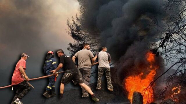 Πύρινη κόλαση στην Εύβοια – Που κατευθύνεται το πύρινο μέτωπο