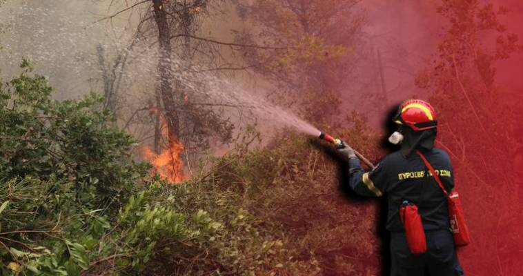 Μεγάλη πυρκαγιά στη Θάσο – Εκκένωση του οικισμού Κοίνυρα