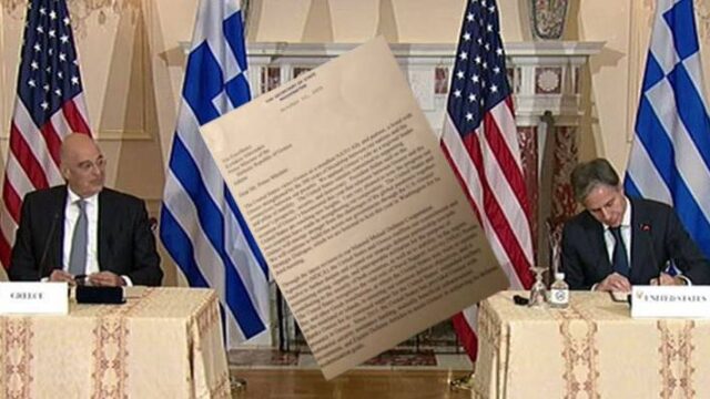 Υπογράφηκε η αμυντική συμφωνία Ελλάδας-ΗΠΑ – Η επιστολή Μπλίκεν