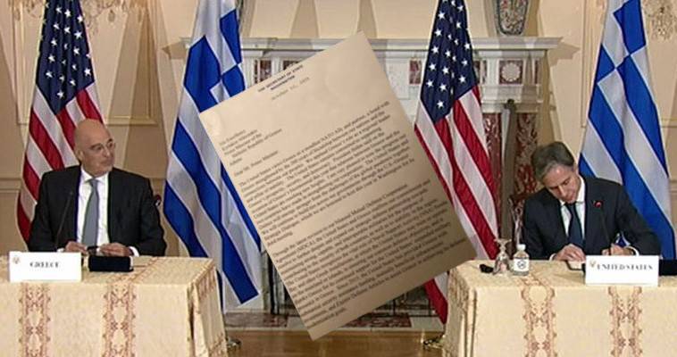Υπογράφηκε η αμυντική συμφωνία Ελλάδας-ΗΠΑ – Η επιστολή Μπλίκεν
