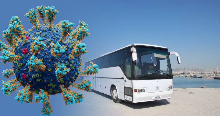 Ένα λεωφορείο Έλληνες με Covid στη Βενετία