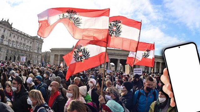 Αυστρία: Μαζικές διαδηλώσεις κατά lockdown και εμβολίου (video)