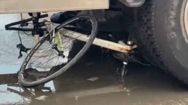 Φορτηγό παρέσυρε ποδηλάτισσα στην Θεσσαλονίκη (video)