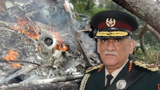 Νεκρός Ινδός στρατηγός από πτώση ελικόπτερου (video)