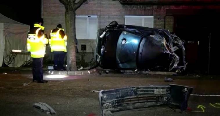 Ουγγαρία: Αυτοκίνητο έπεσε πάνω σε σπίτι (video)