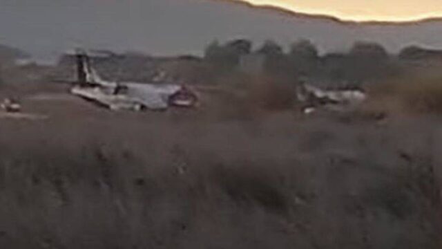 Mήλος: Αεροπλάνο βγήκε εκτός διαδρόμου προσγείωσης (video)