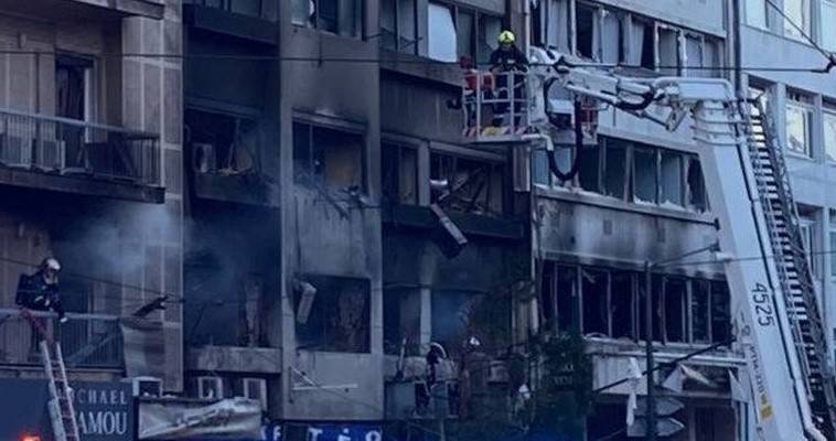 Ισχυρή έκρηξη σε κτίριο της Λεωφόρου Συγγρού (video)