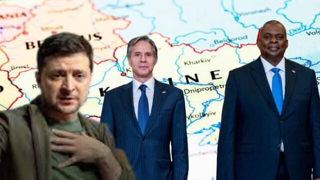 Επίσκεψη των Αμερικανών Υπουργών Εξωτερικών και Άμυνας στο Κίεβο