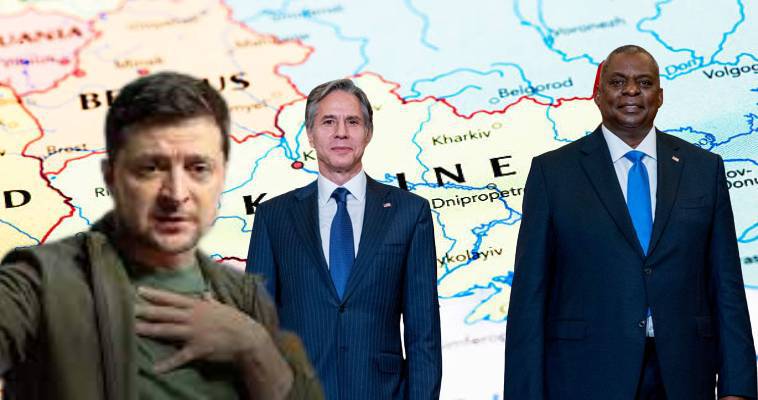 Επίσκεψη των Αμερικανών Υπουργών Εξωτερικών και Άμυνας στο Κίεβο