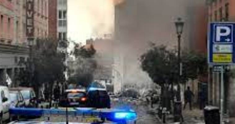 Έκρηξη από διαρροή αερίου σε πολυκατοικία στη Μαδρίτη,